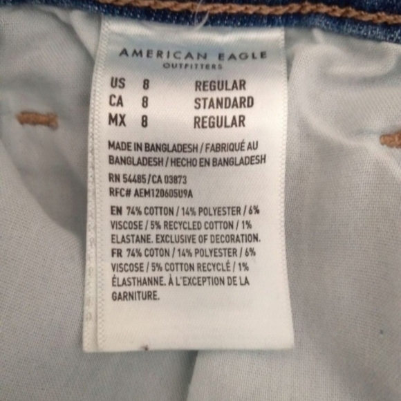 American Eagle womens size 8 hi rise mom jeans - Picture 8 of 9